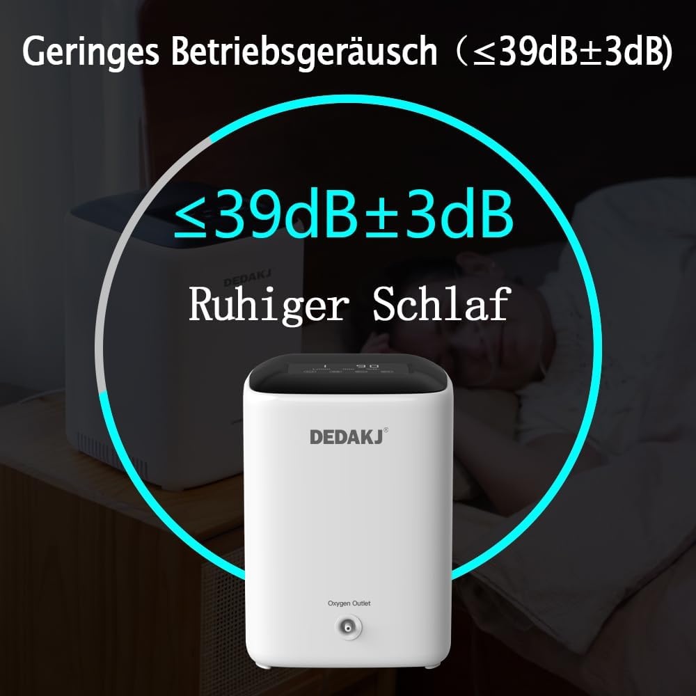 DEDAKJ DH22-C1L Zuurstofconcentrator 1-7L/min met Vernevelaar - 29% Korting!