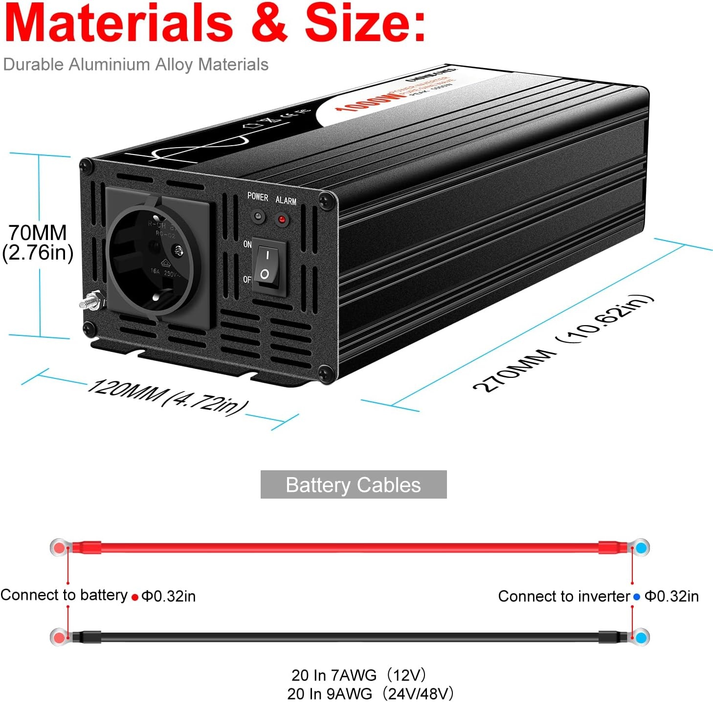 1000W Zuivere Sinus Omvormer 230V | -32% Korting