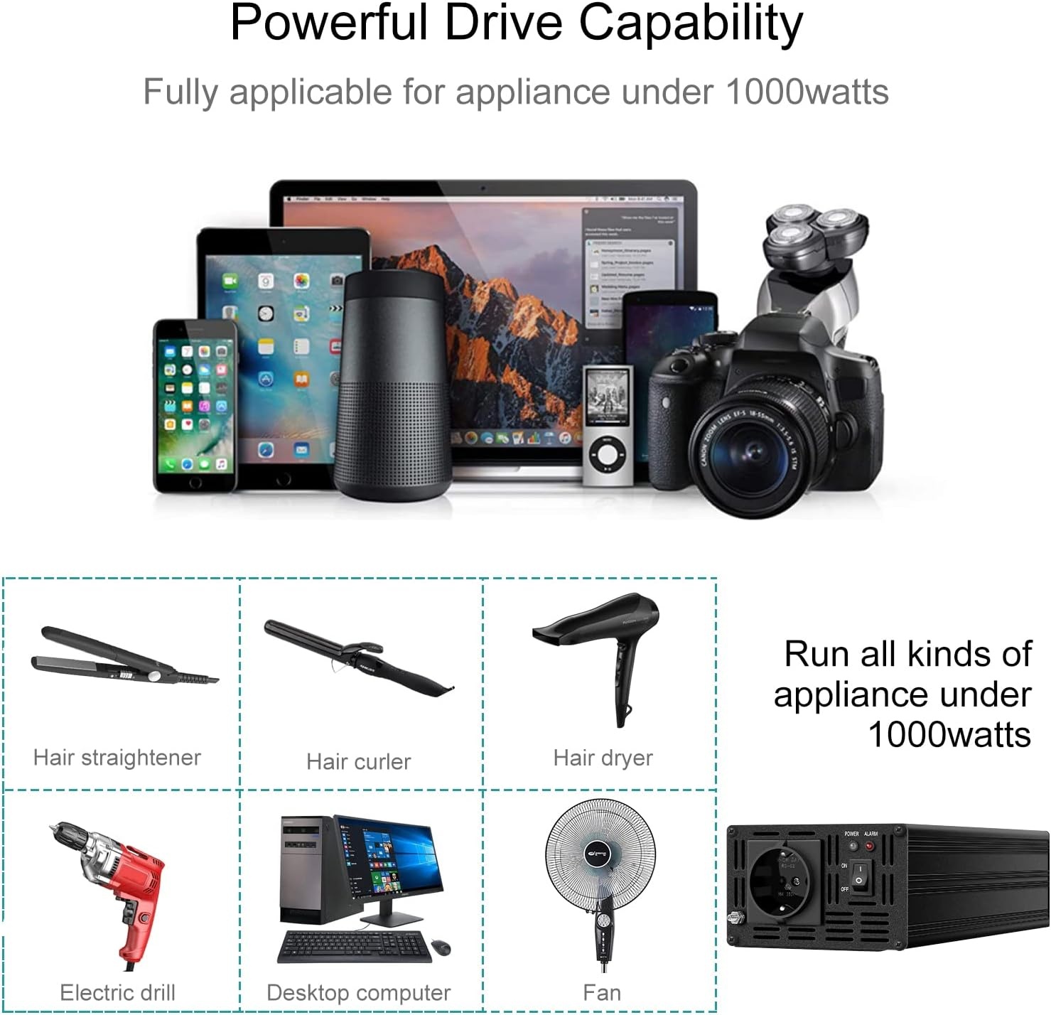 1000W Zuivere Sinus Omvormer 230V | -32% Korting