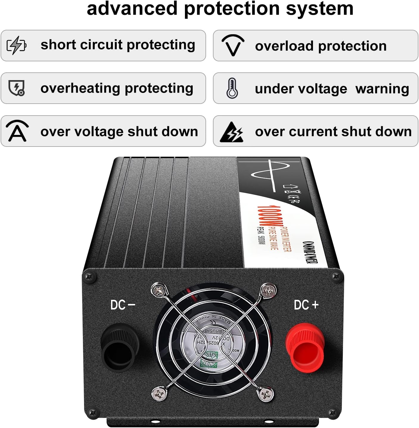 1000W Zuivere Sinus Omvormer 230V | -32% Korting