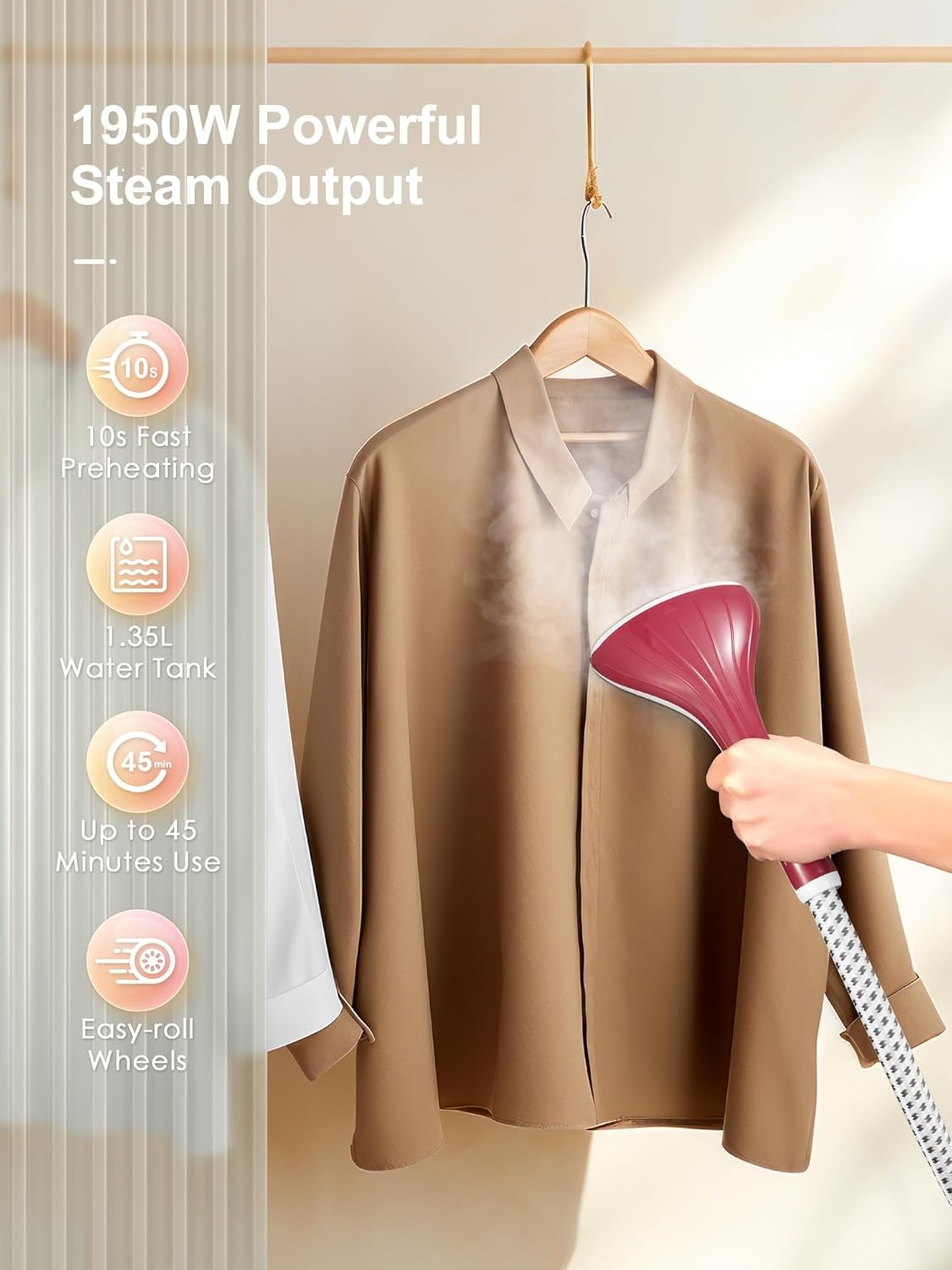 Yabano Verticale Stoompan 1950W - 11 Functies - 32% Korting