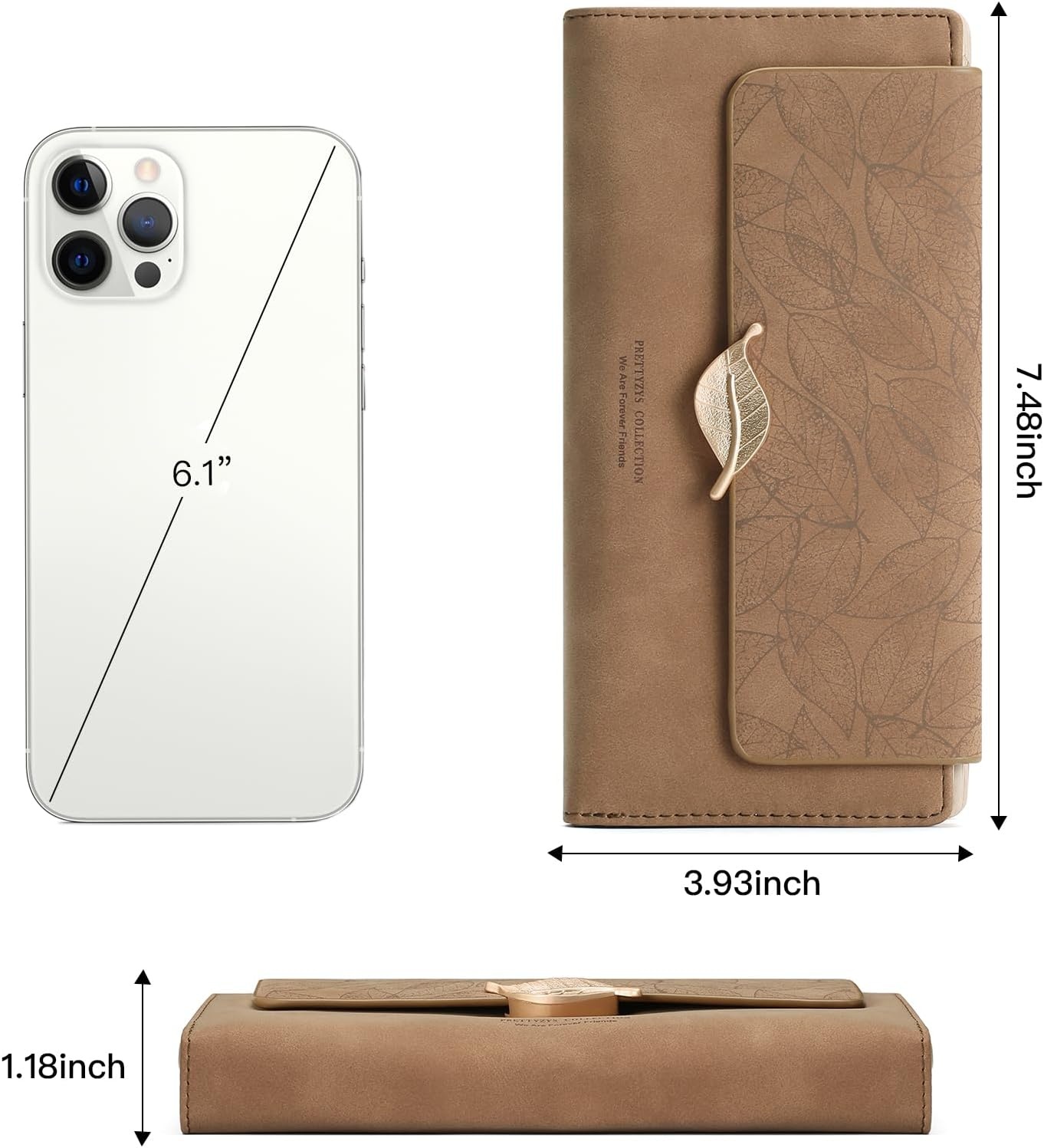 GOIACII Portemonnee Dames Leer - 19% Korting