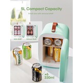 FOHERE Mini Koelkast 5L - Groen - 27% Korting!