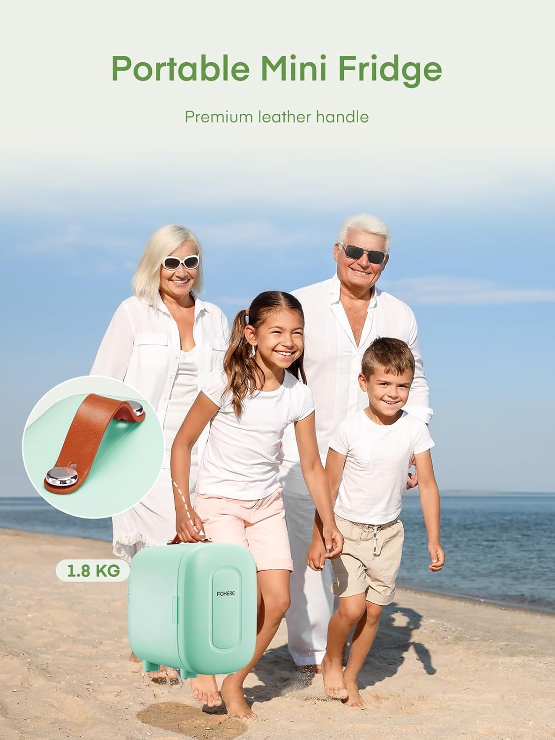 FOHERE Mini Koelkast 5L - Groen - 27% Korting!