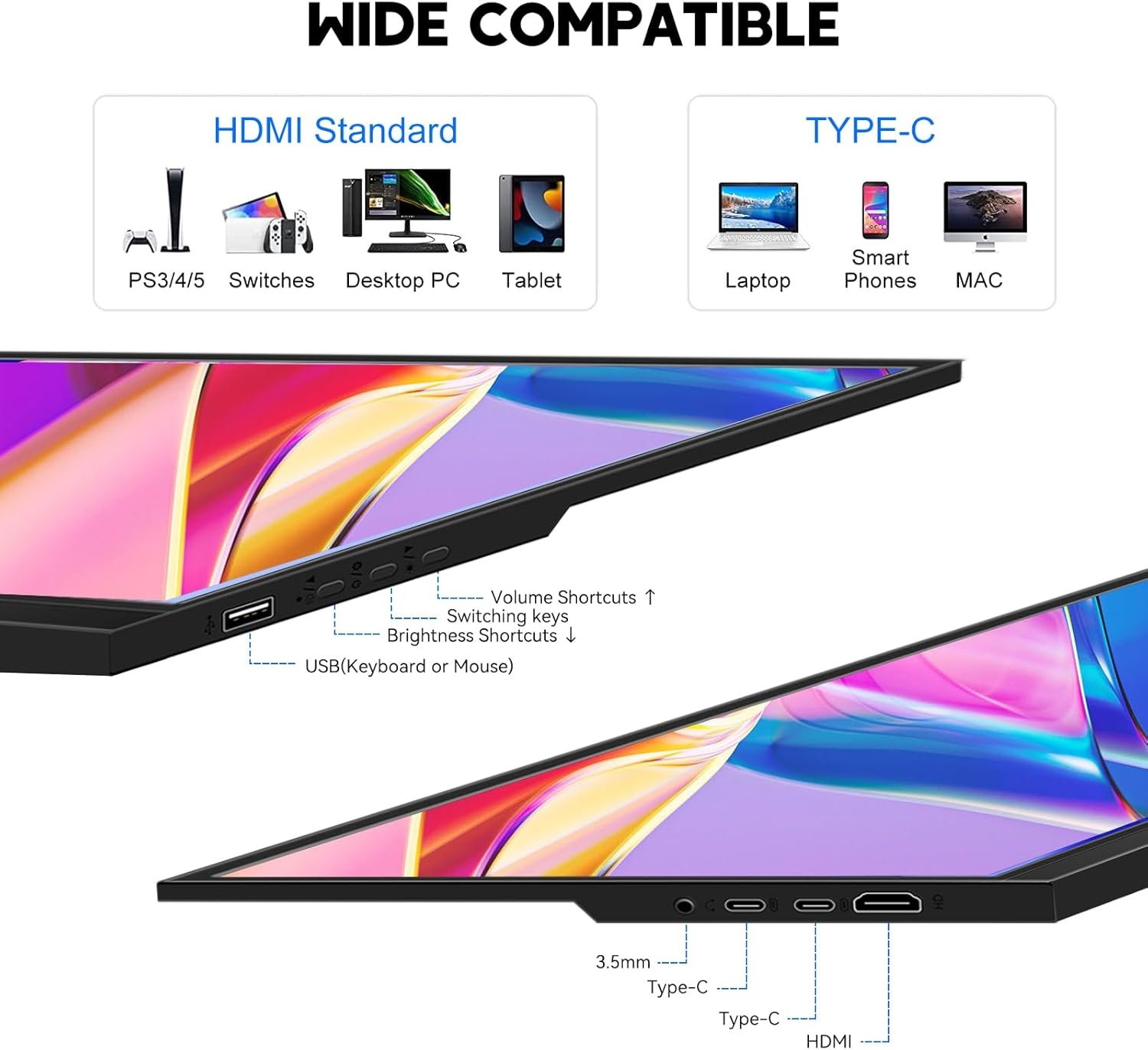 15,6" Touchscreen Monitor - 33% Korting - Externe Monitor