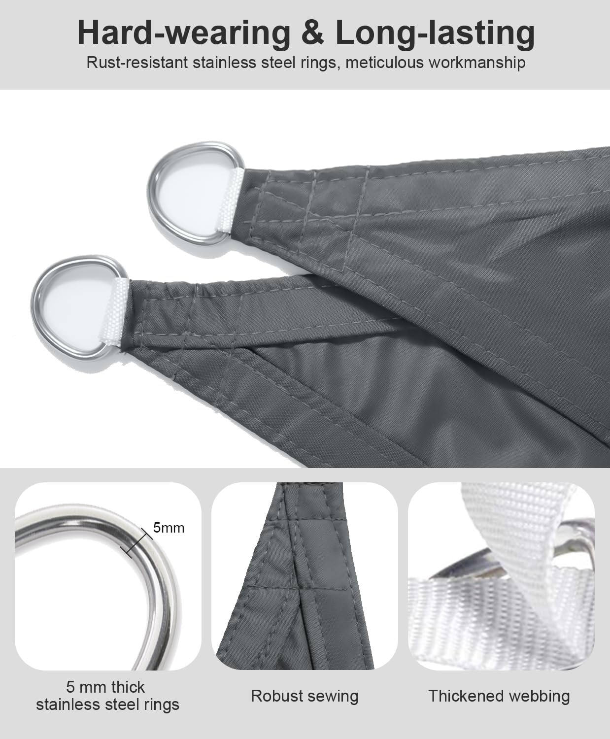 LOVE STORY Zonnedoek 4x6m Antraciet - 33% Korting!