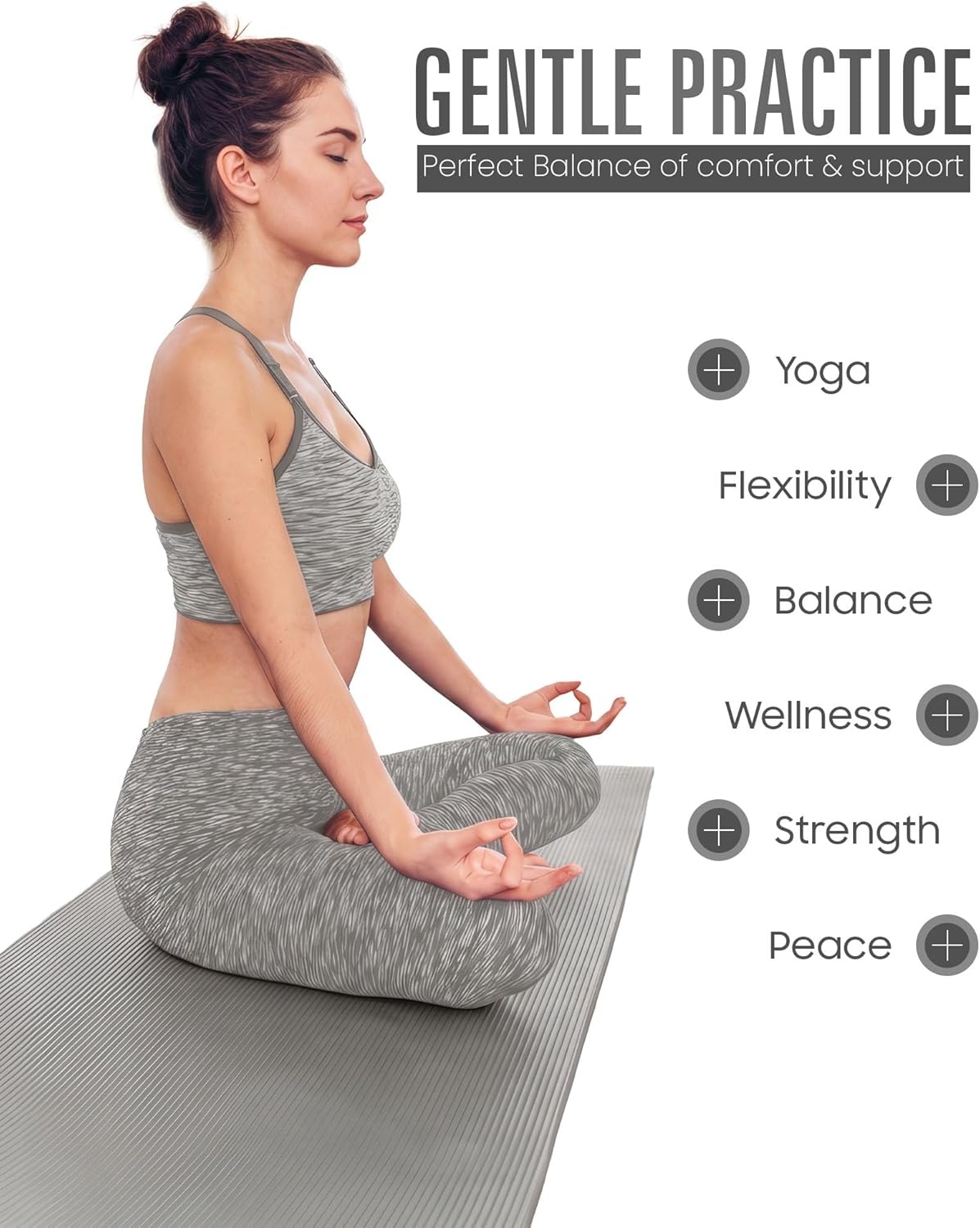 ROMIX Yoga Mat 10mm - Antislip & Comfortabel met Tas - 22% Korting!