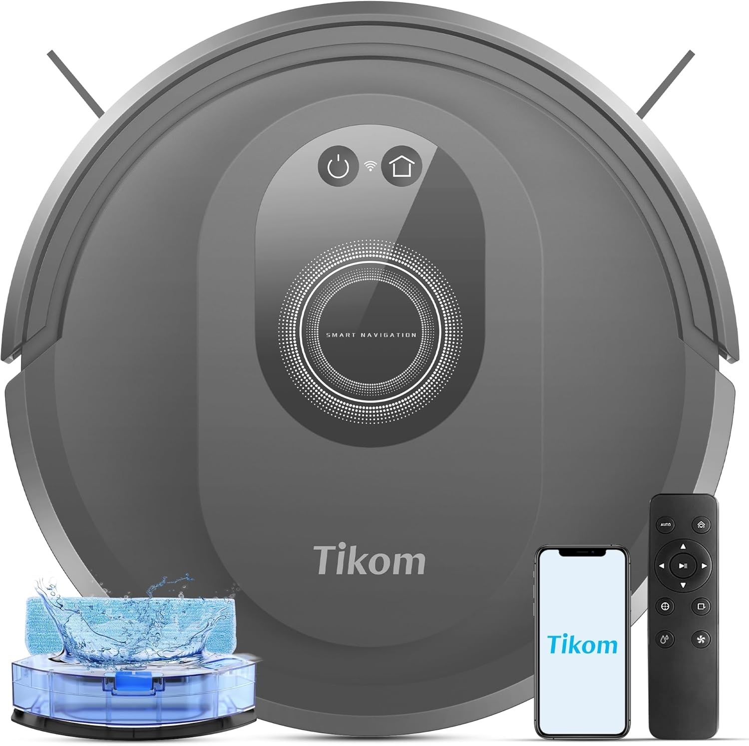 Tikom G8000 Pro Robotstofzuiger | 29% Korting | Incl. Dweilfunctie