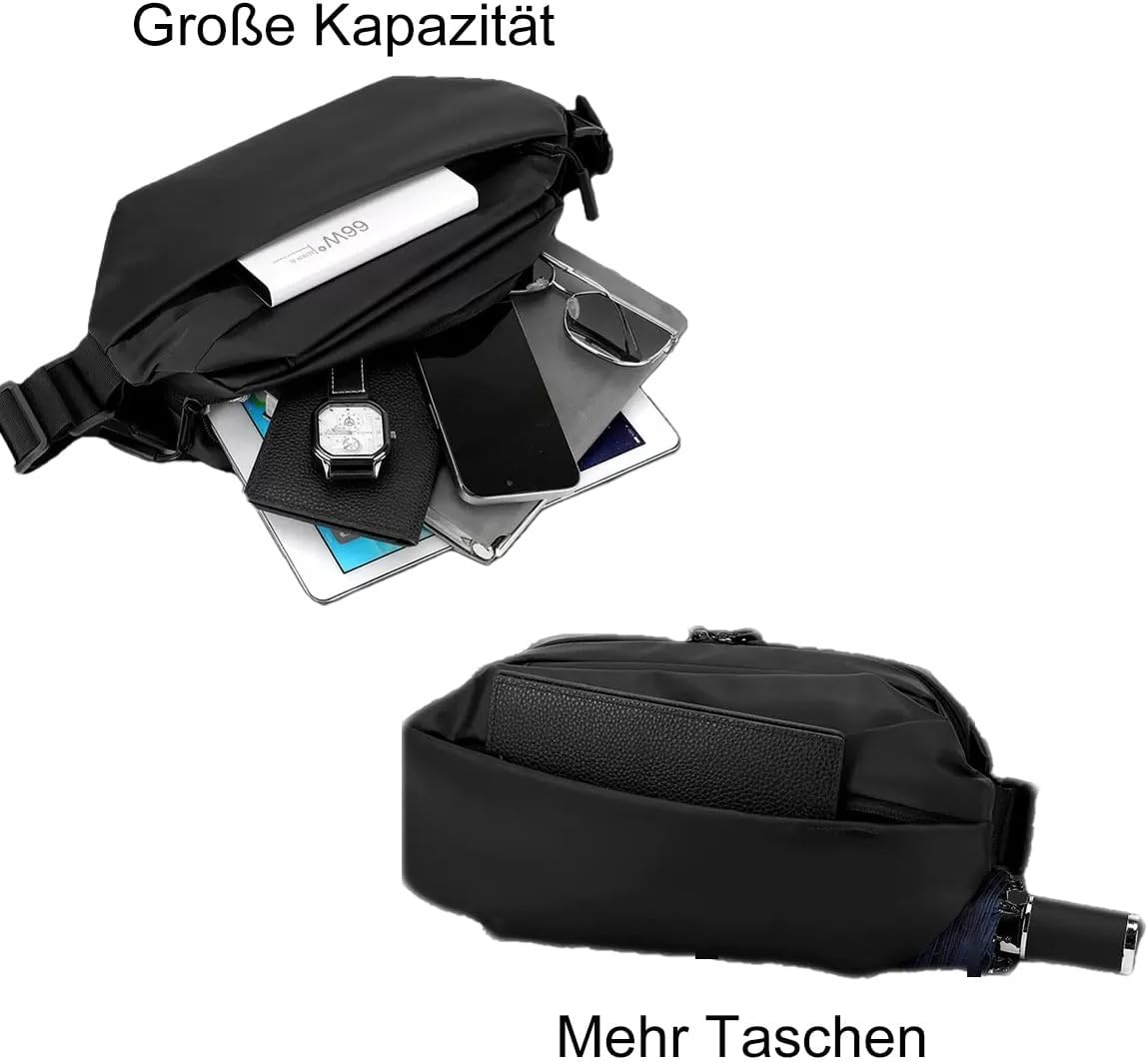 Waterafstotende Heren Sling Bag - 9% Korting!