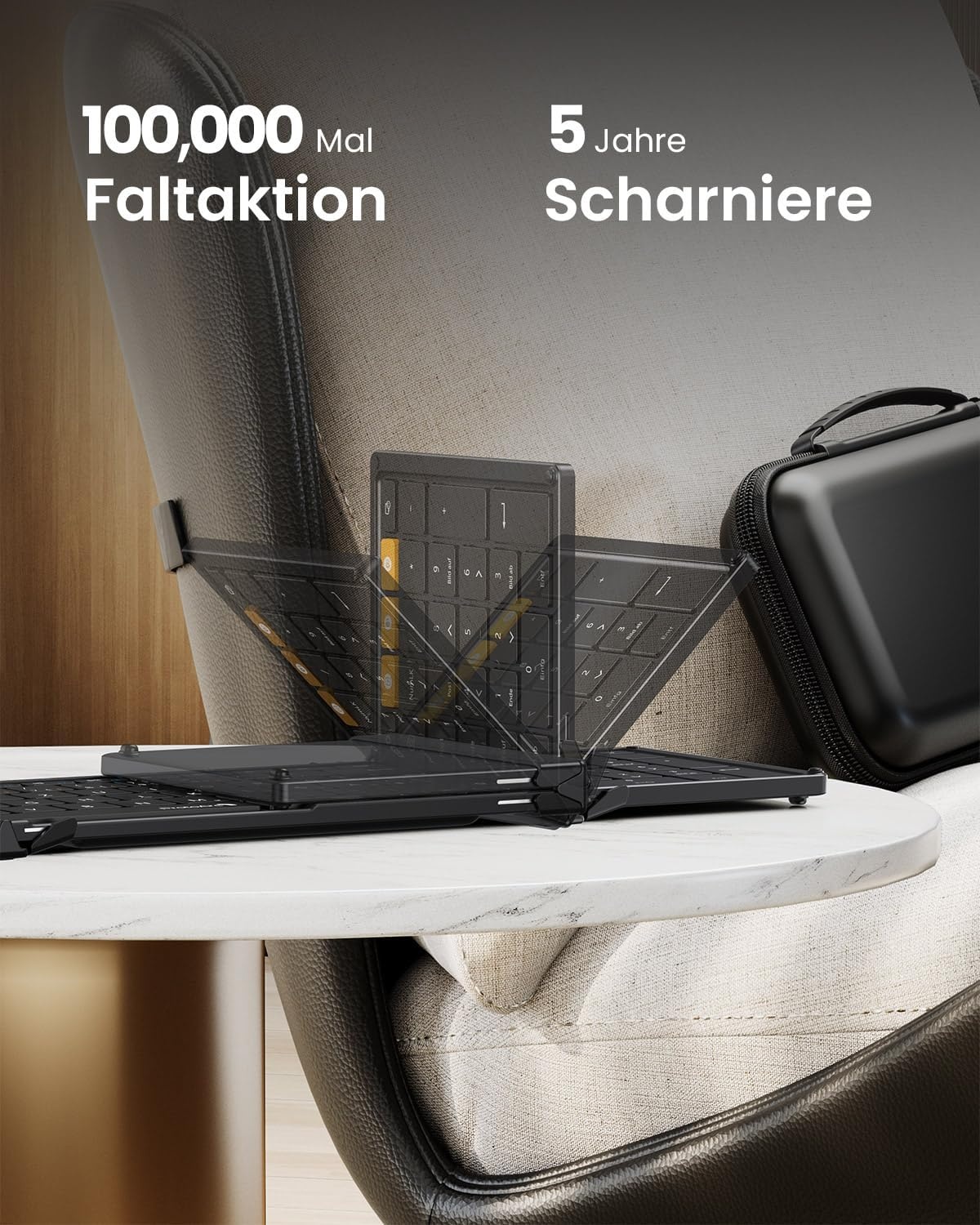 ProtoArc XKM01 Opvouwbaar Toetsenbord & Muis (QWERTZ) - 27% Korting!