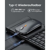 ProtoArc XKM01 Opvouwbaar Toetsenbord & Muis (QWERTZ) - 27% Korting!