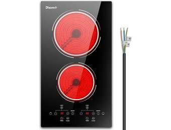 Geretourneerde Keramische Kookplaat 3000W - 2 Pitten - 28% Korting!