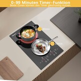 Geretourneerde Keramische Kookplaat 3000W - 2 Pitten - 28% Korting!