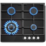 SNDOAS 58cm Gaskookplaat Zwart - 4 Branders - 59% Korting!