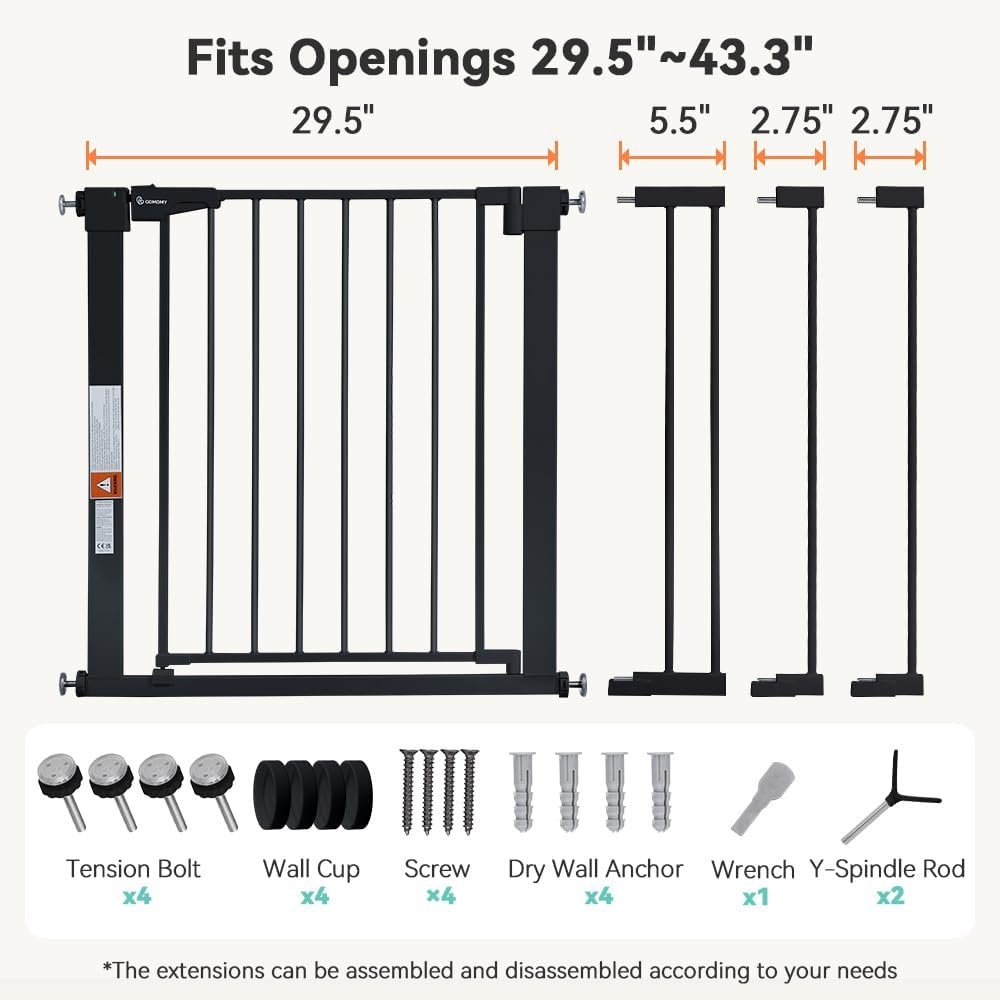 COMOMY Extra Brede Baby-/Hondenpoort 33% Korting