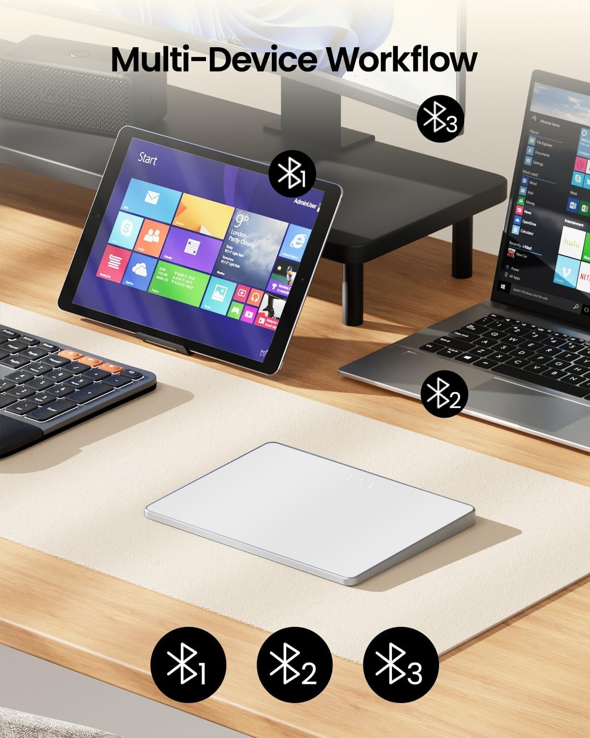 ProtoArc T1 Plus Touchpad: 31% Korting, Wit