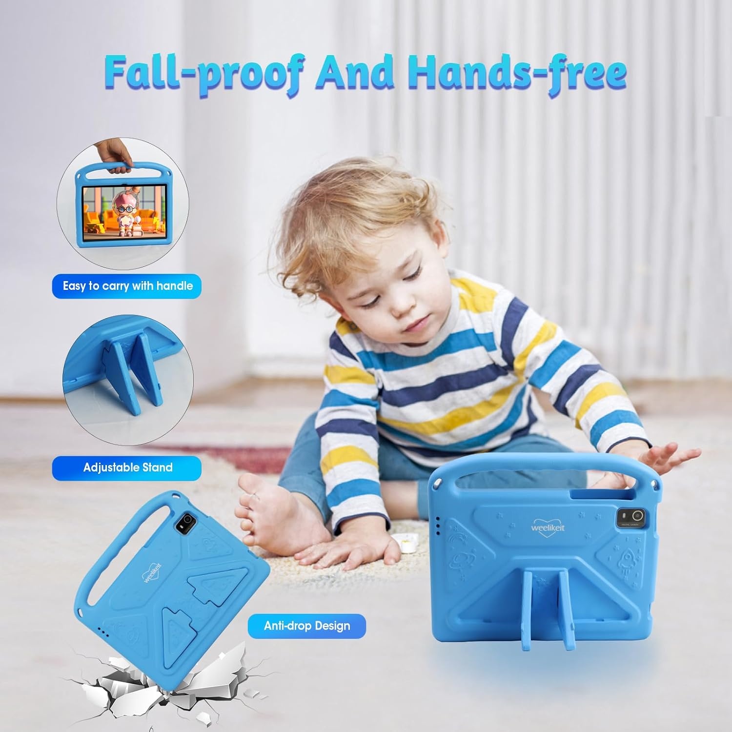 Kinder Tablet 10" Android 14, 8GB RAM, 128GB Opslag - 52% Korting