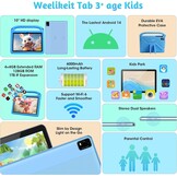 Kinder Tablet 10" Android 14, 8GB RAM, 128GB Opslag - 52% Korting