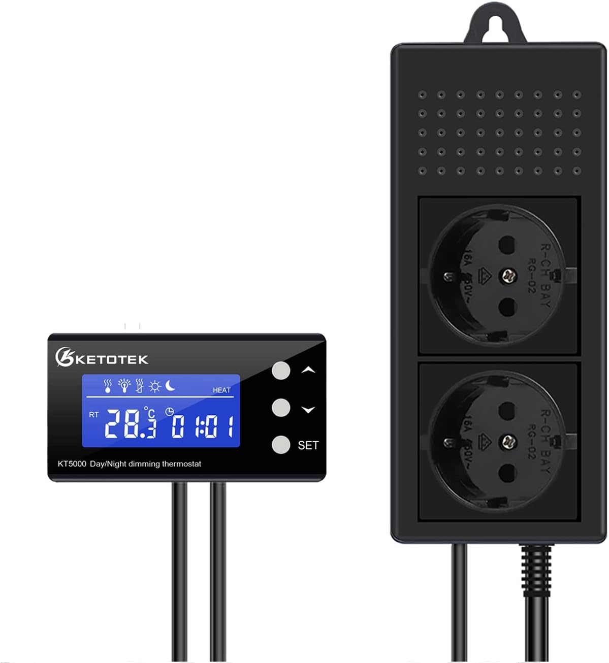 KETOTEK Reptiel Terrarium Thermostaat - 32% Korting