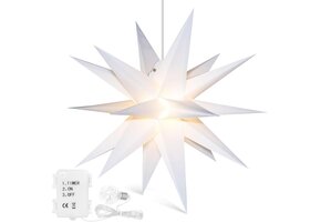 3D Kerstster Decoratie 58cm - Met LED & Timer - 26% Korting