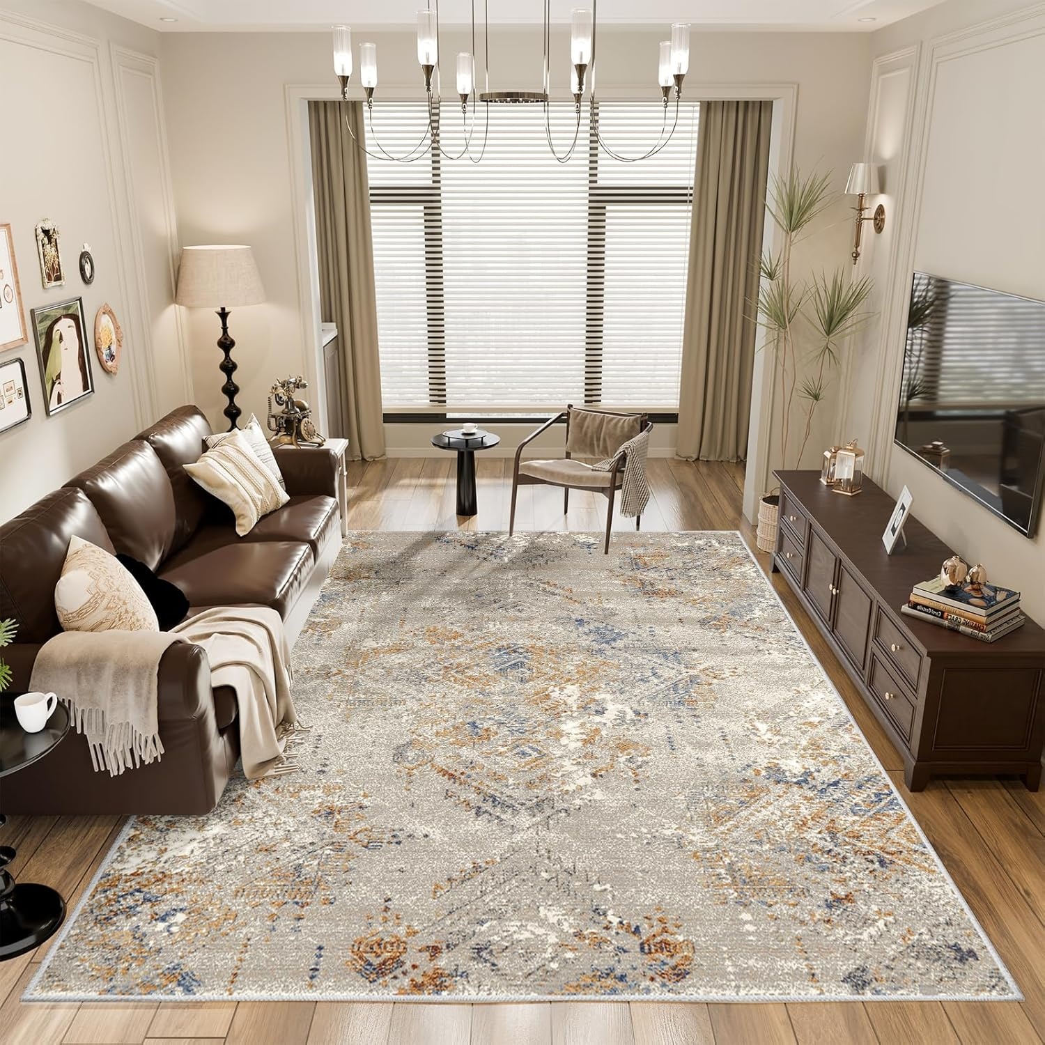 Vamcheer Vintage Blauwgroen Tapijt | 200x300 | 29% Korting