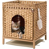 Handgeweven Rotan Kattenhuis met Korting - 27%