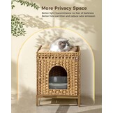 Handgeweven Rotan Kattenhuis met Korting - 27%