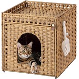 Handgeweven Rotan Kattenhuis met Korting - 27%