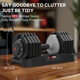 EnterSports Dumbbells 27 kg Verstelbaar - 34% Korting