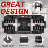 EnterSports Dumbbells 27 kg Verstelbaar - 34% Korting