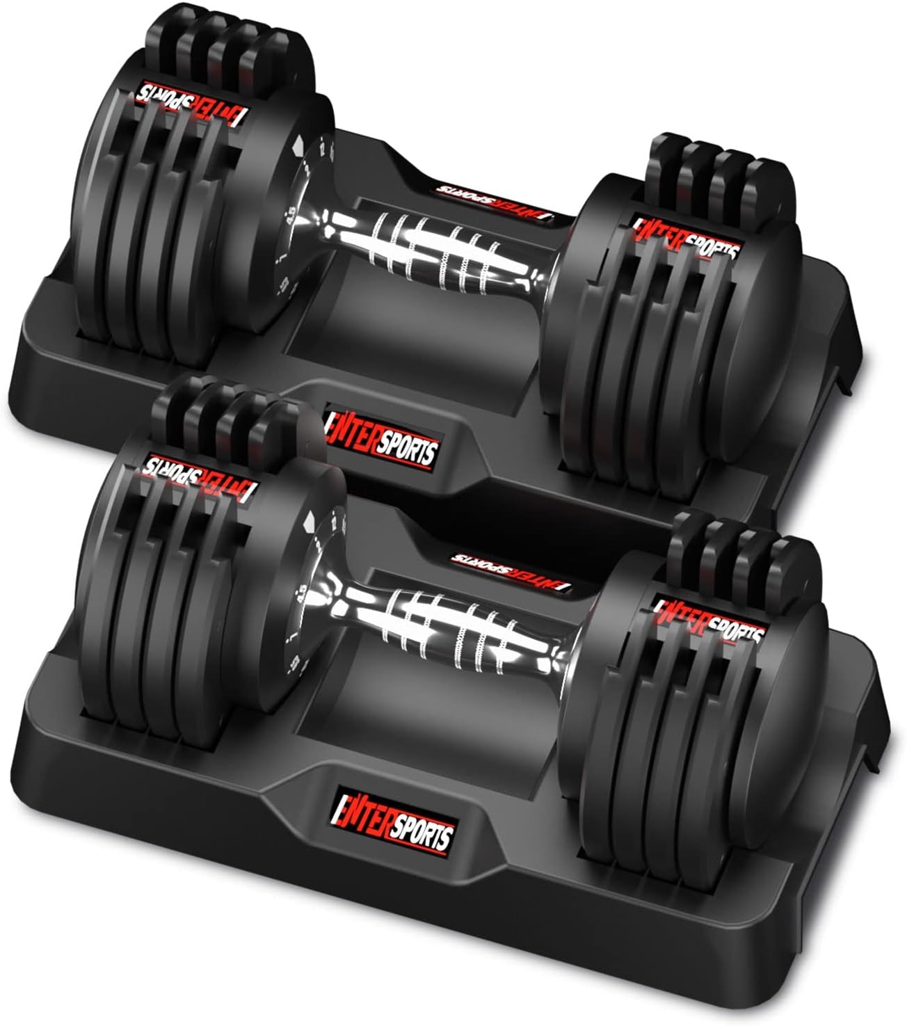 EnterSports Dumbbells 27 kg Verstelbaar - 34% Korting