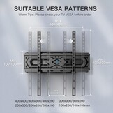 PERLESMITH TV Muurbeugel Draaibaar 26-70" - 25% Korting