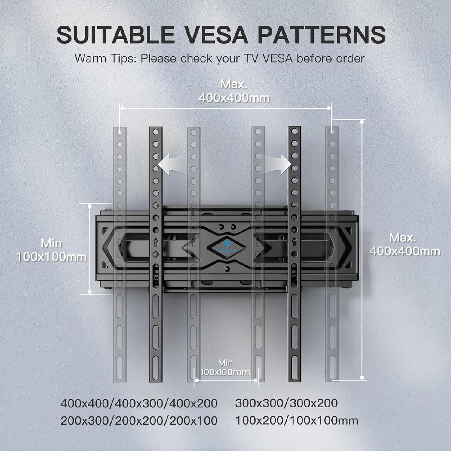 PERLESMITH TV Muurbeugel Draaibaar 26-70" - 25% Korting