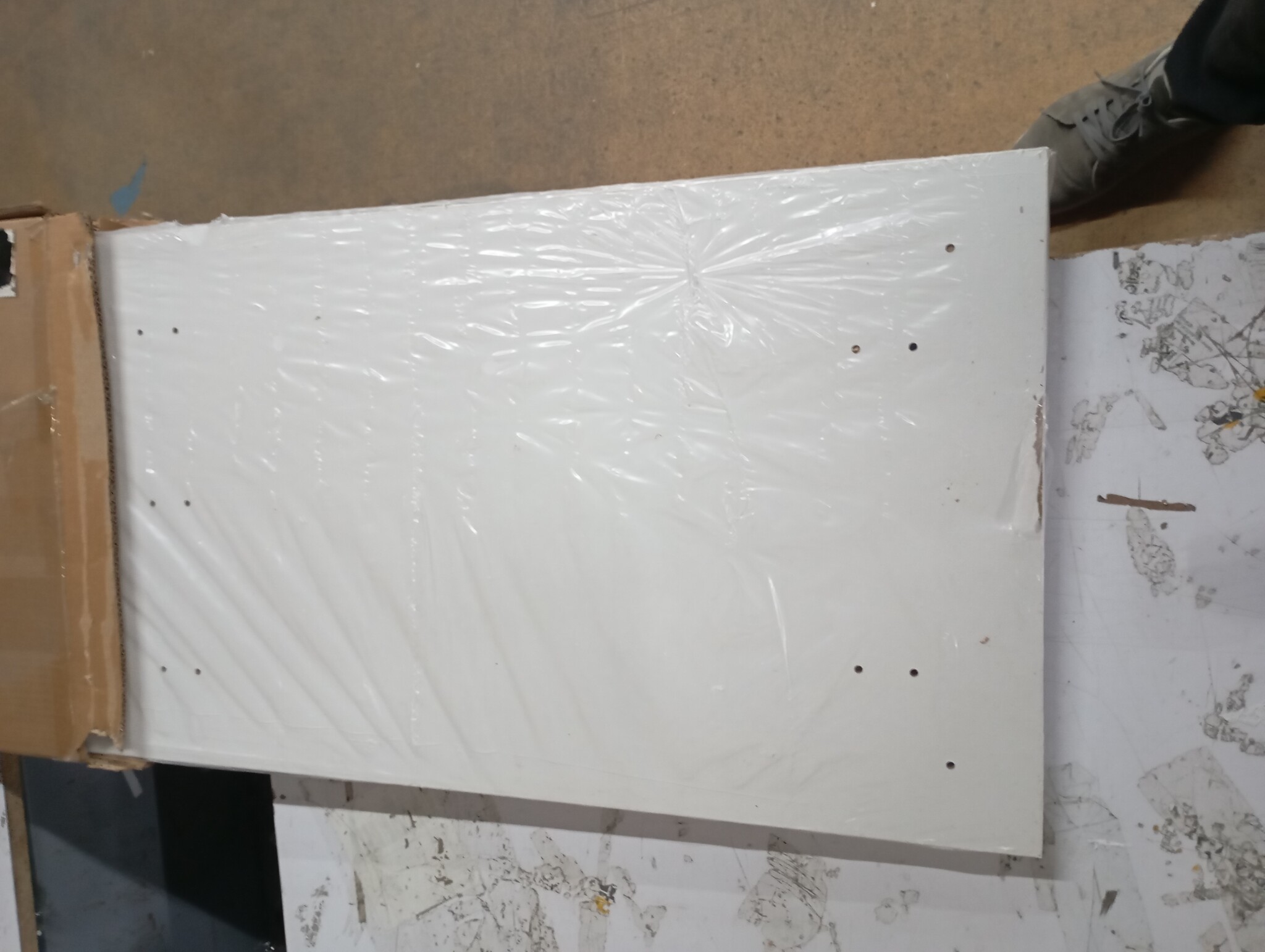 vidaXL Kapstok Wit 50% Korting - Bewerkt Hout 90x40cm