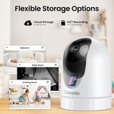 Cinndo 5MP Binnen WLAN Camera - 32% Korting!