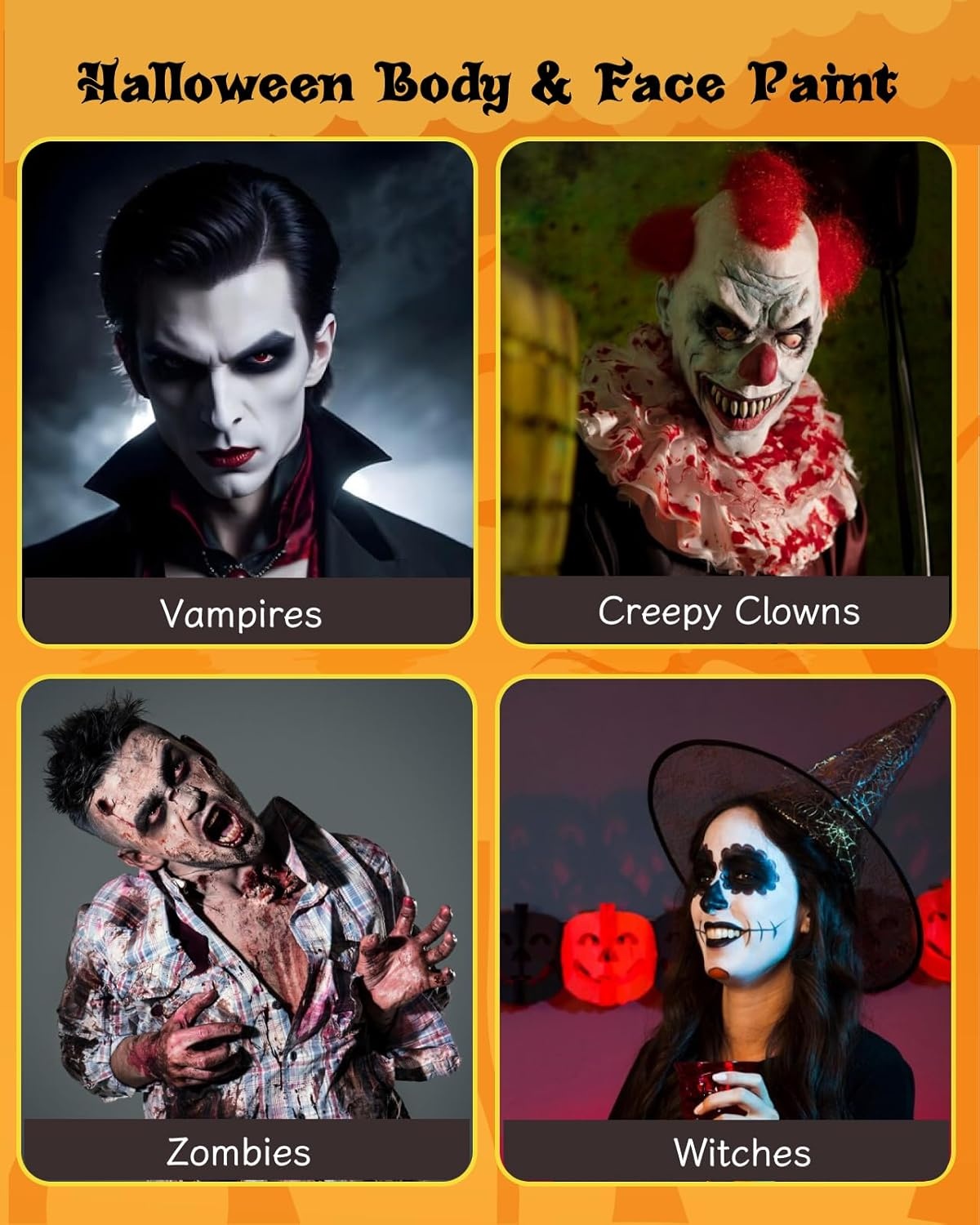 Lictin Schmink & Bodypaint Set (3 Kleuren) - Nu 17% Korting!