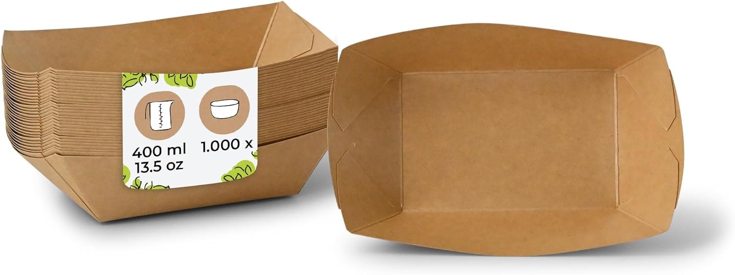 BIOZOYG Kartonnen Frietschalen 500ml - 28% Korting!