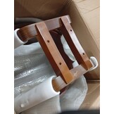 vidaXL Eetkamerstoel Bruin - Gebogen Hout & Kunstleer - 66% Korting!