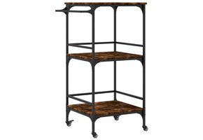 vidaXL Keukentrolley met 38% Korting - Gerookt Eiken