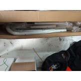 vidaXL Bedframe met hoofd- en voeteneinde metaal wit 75x190 cm