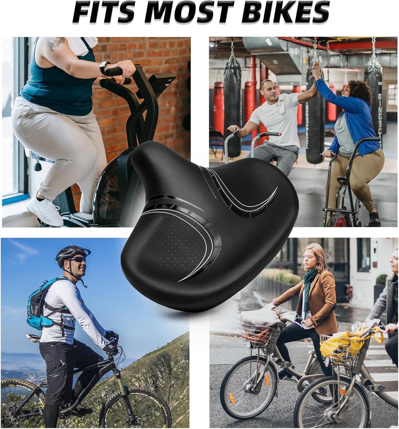 XL Fietszadel met 58% Korting | Comfortabel & Ergonomisch