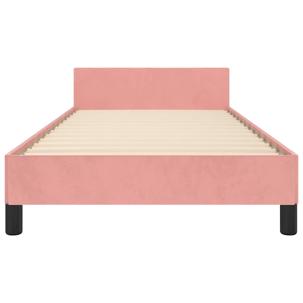 VidaXL Roze Fluweel Bedframe 100x200cm - 35% Korting