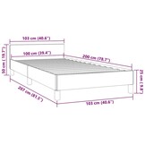 VidaXL Roze Fluweel Bedframe 100x200cm - 35% Korting