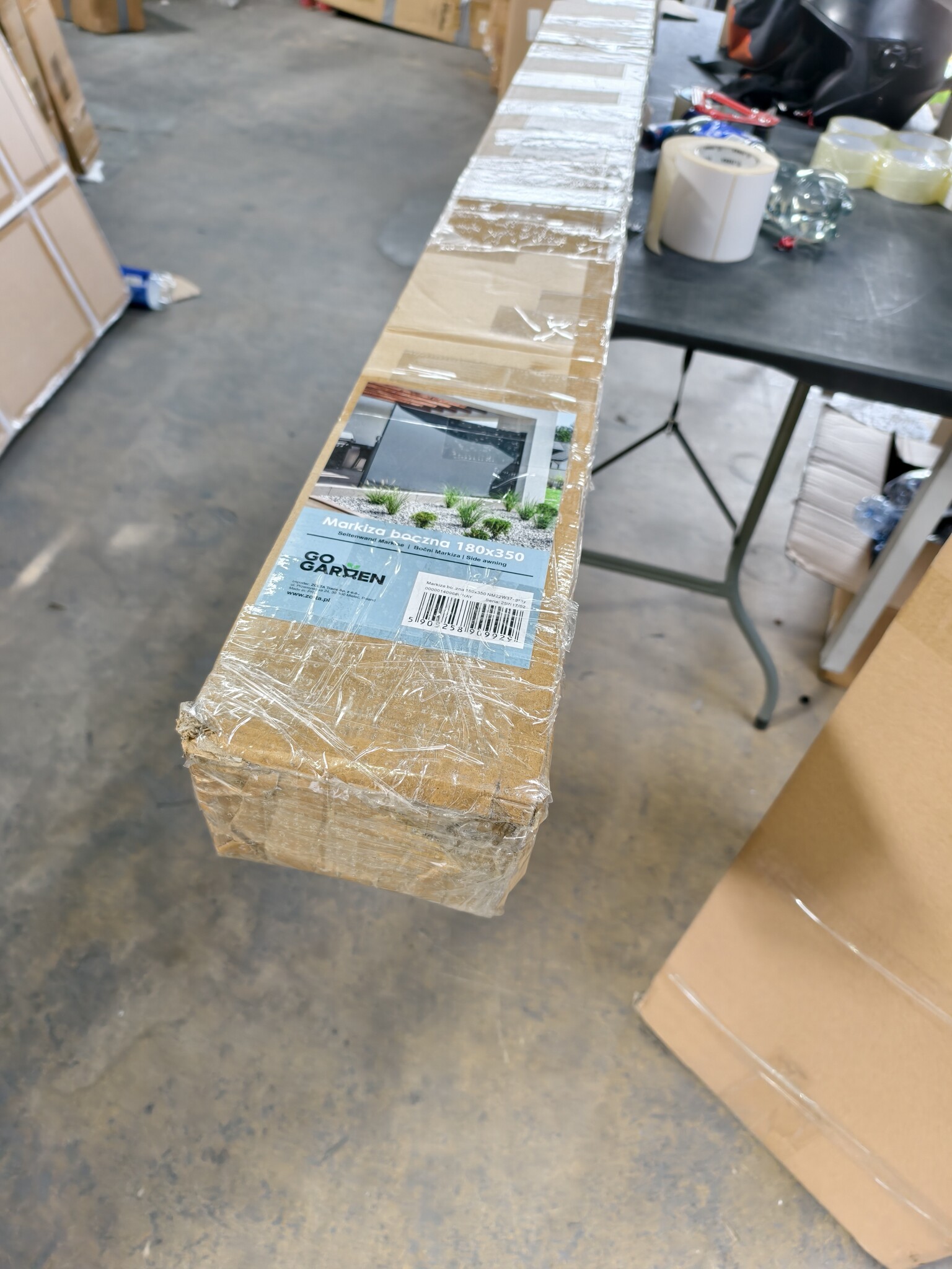 Uitschuifbaar Windscherm - Grijs - 350x180 cm - 39% Korting