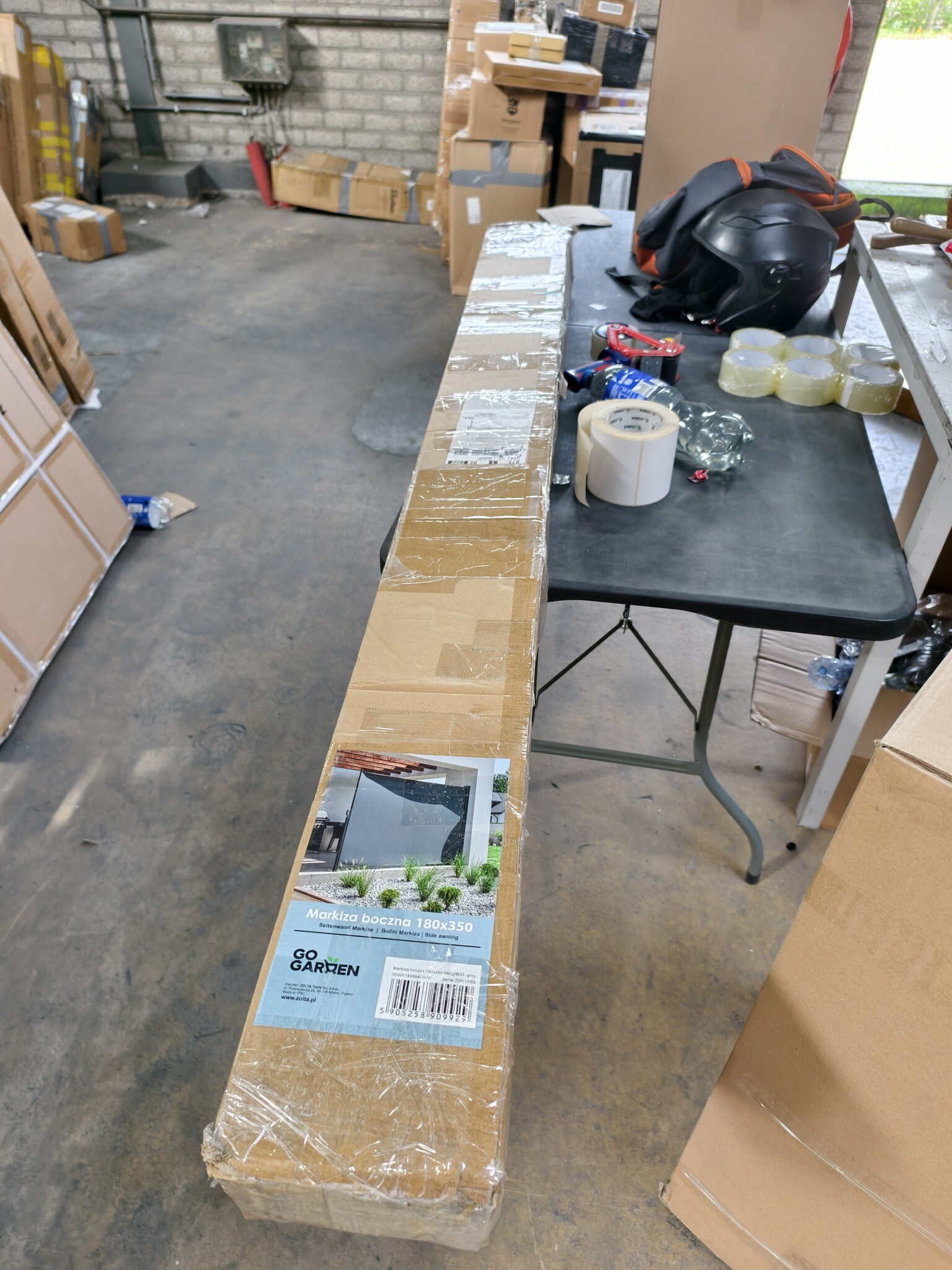 Uitschuifbaar Windscherm - Grijs - 350x180 cm - 39% Korting