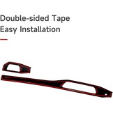 3 stuks auto ABS koolstofvezel dashboard paneel cover trim compatibel met A4 (2017 - 2024) / A5 (2017-2023) S4 S5 (2018-2024)/B9 (2017-2019) interieuraccessoires