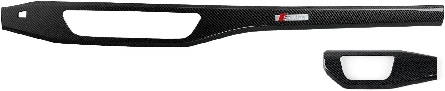3 stuks auto ABS koolstofvezel dashboard paneel cover trim compatibel met A4 (2017 - 2024) / A5 (2017-2023) S4 S5 (2018-2024)/B9 (2017-2019) interieuraccessoires