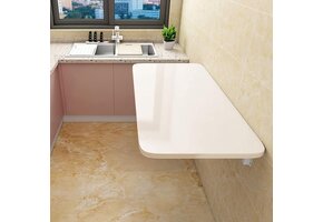 uyoyous Wandklaptafel van hout, 60 x 40 cm, klaptafel, wandtafel, ruimtebesparend drijvend bureau, keukentafel, kindermeubels, laptoptafel, eettafel