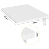 uyoyous Wandklaptafel van hout, 60 x 40 cm, klaptafel, wandtafel, ruimtebesparend drijvend bureau, keukentafel, kindermeubels, laptoptafel, eettafel