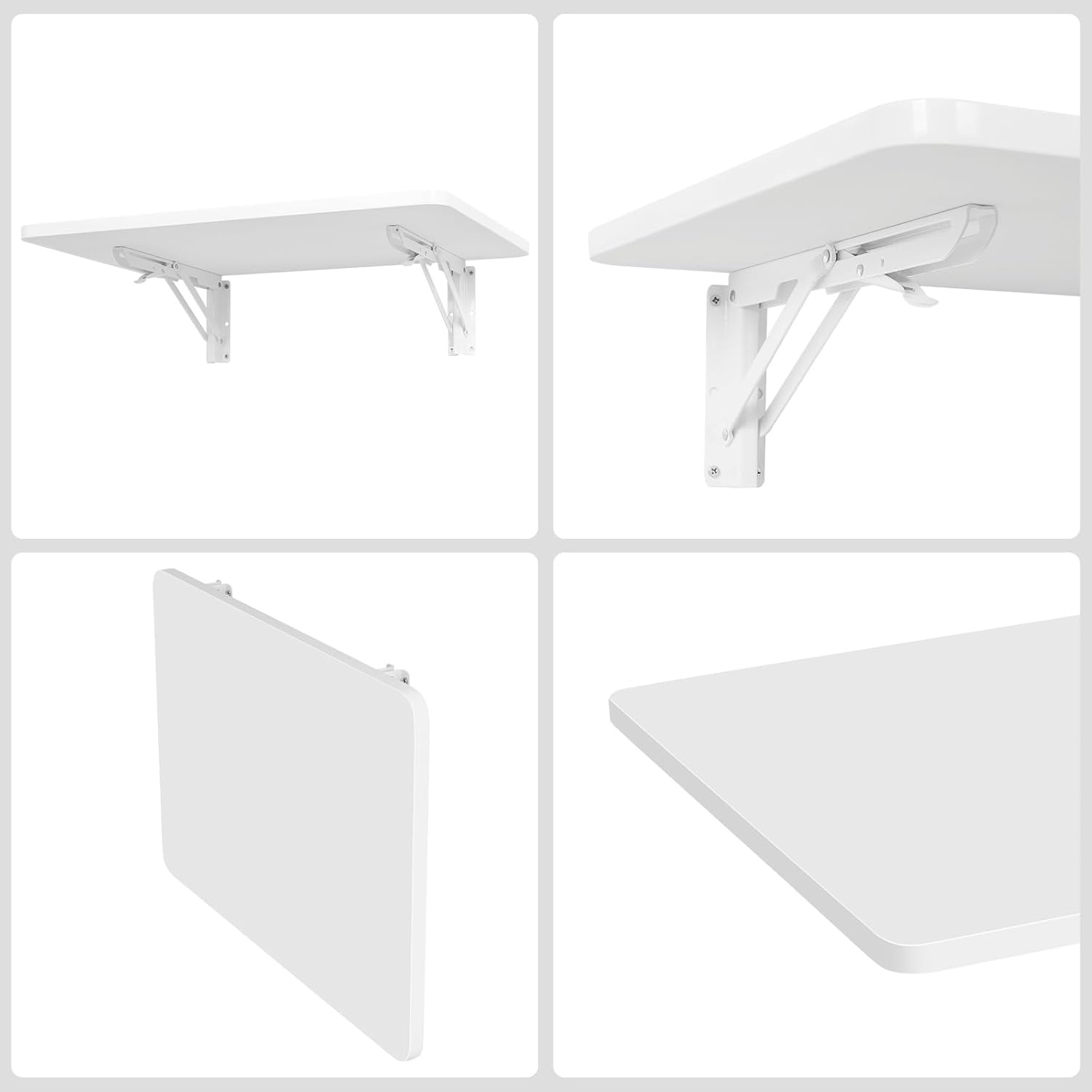 uyoyous Wandklaptafel van hout, 60 x 40 cm, klaptafel, wandtafel, ruimtebesparend drijvend bureau, keukentafel, kindermeubels, laptoptafel, eettafel